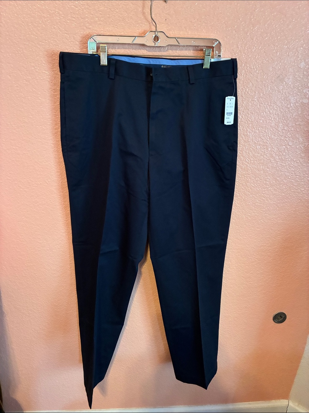Brooks Brothers Dark Navy Classic Fit Dress Trousers